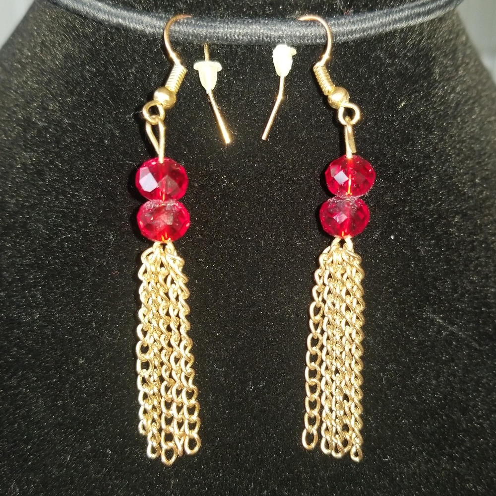 Chain Dangle Earrings - Picture 3 of 3